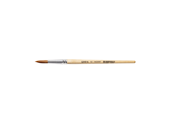 Pinceau Qrea poil synthétique n° 12 largeur 7,1mm