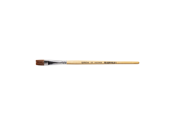 Pinceau Qrea poil synthétique n° 12 largeur 12,3mm