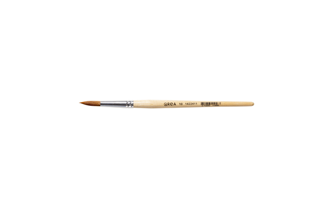 Pinceau Qrea poil synthétique n° 10 largeur 6,6mm