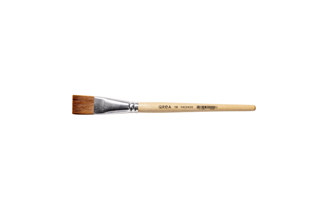 Pinceau Qrea poil synthétique n° 18 largeur 20,7mm