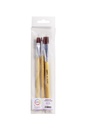 Pinceaux Qrea poil synthétique set 3 largeurs
