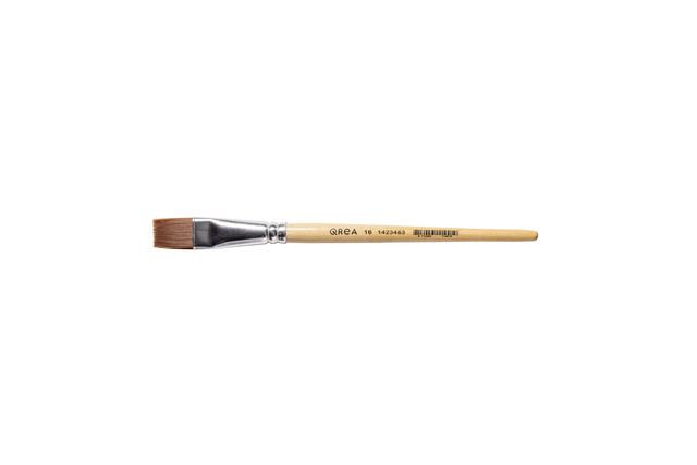 Pinceau Qrea poil synthétique n° 16 largeur 17,9mm