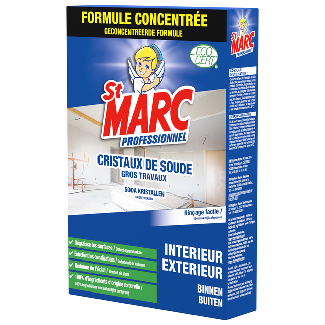 Nettoyant multi-usages St Marc Professionnel Cristaux de soude 1kg