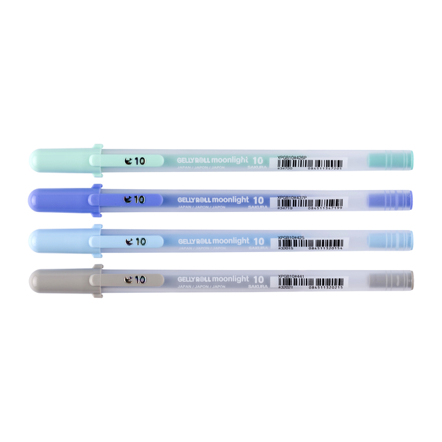 Gelschrijver Sakura Gelly Roll Moonlight 10 aurora set à 4 kleuren