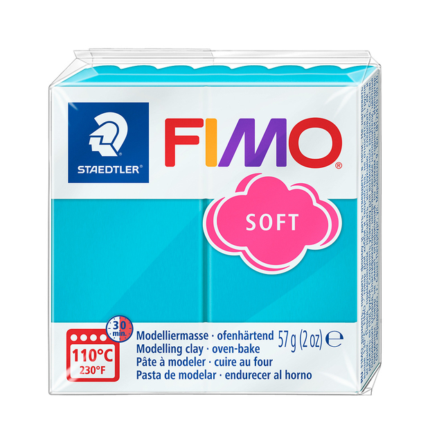 Pâte à modeler Fimo Soft 57g menthe poivrée