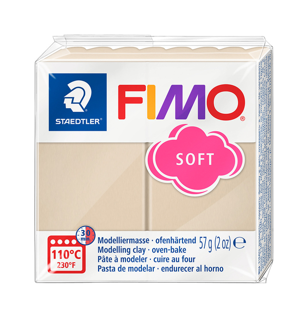 Boetseerklei Fimo soft 57 gram sahara