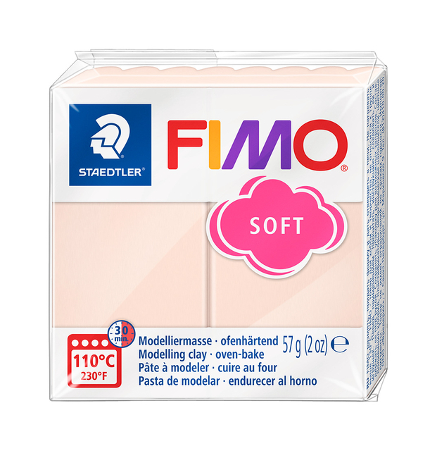 Pâte à modeler Fimo Soft 57g pêche