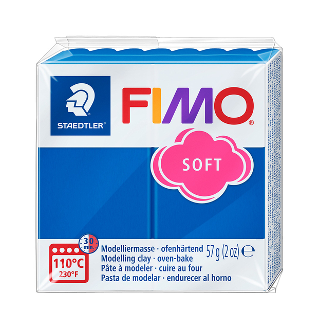 Boetseerklei Fimo soft 57 gram pacificblauw