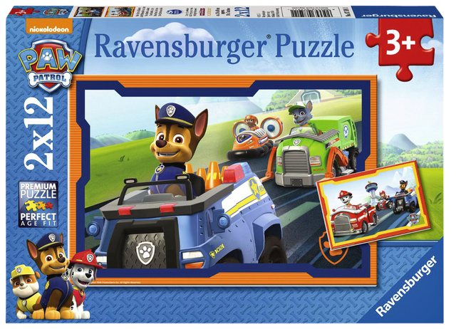 Puzzel Ravensburger Paw Patrol in actie 2 x12 stukjes