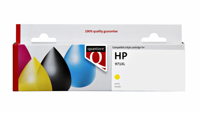 Inktcartridge Quantore alternatief tbv HP CN628AE 971XL geel HC