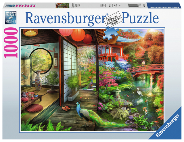 Puzzle Ravensburger  Maison de thé Jardin japonais 1000 pièces