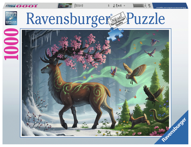 Puzzle Ravensburger Hert van de lente 1000 pièces