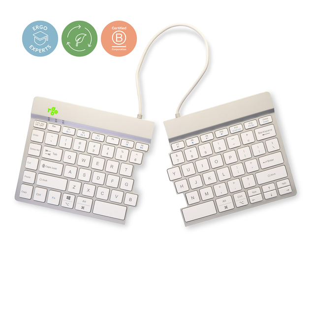 Clavier R-Go Split Break QWERTY WL blanc