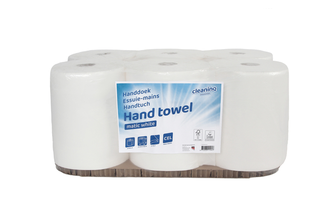 Essuie-mains Cleaninq Matic 2 épaisseurs 150m blanc