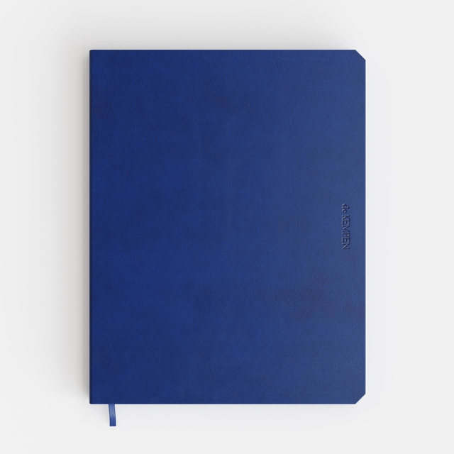 Carnet de notes DE KEMPEN Blue Notes 171x220mm uni 192 pages 90g bleu