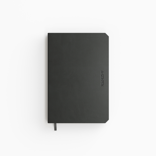 Carnet de notes De KEMPEN Ashblack 110x160mm ligné 160 pages 90g noir