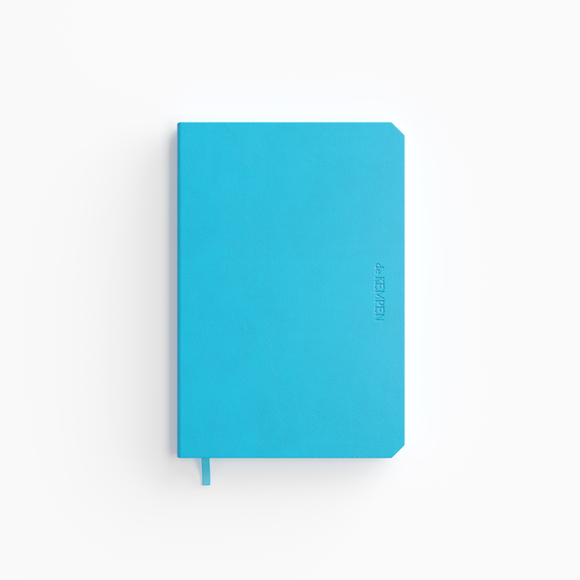 Notitieboek de KEMPEN Limitless 110x160mm blanco 160 pag 90gr felblauw