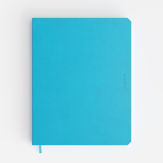 Notitieboek de KEMPEN Limitless 171x220mm blanco 192 pag 90gr felblauw