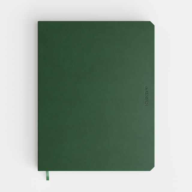 Carnet de notes De KEMPEN Origin 171x220mm ligné 192 pages 90g vert