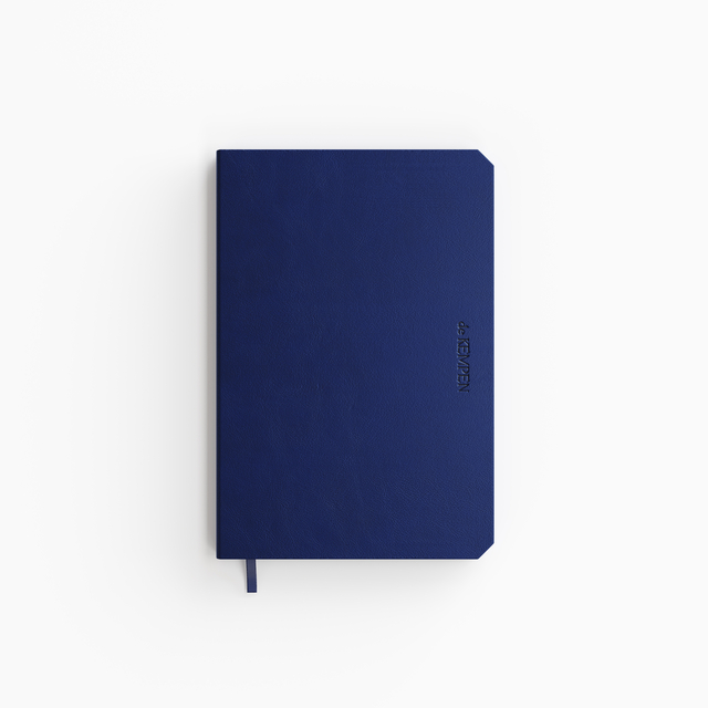 Carnet de notes De Kempen Silence 110x160mm ligné 160 pages 90g bleu foncé