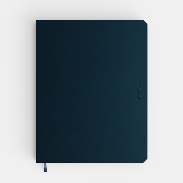 Notitieboek de KEMPEN Silence 171x220mm blanco 192 pag 90gr dblauw