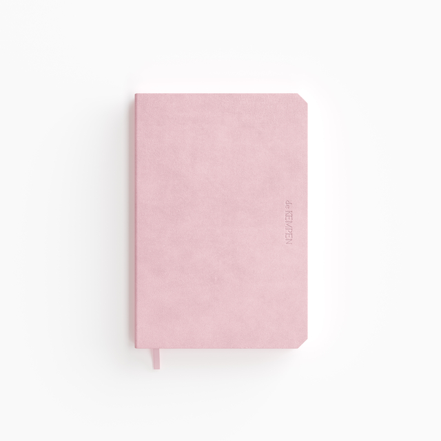 Carnet de notes De Kempen Brut 110x160mm ligné 160 pages 90g rose