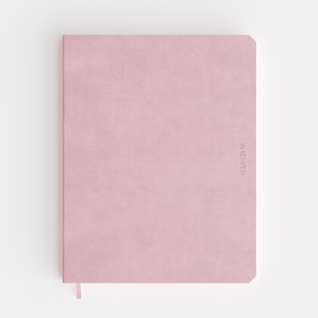 Notitieboek de KEMPEN Brut 171x220mm blanco 192 pagina's 90gr roze