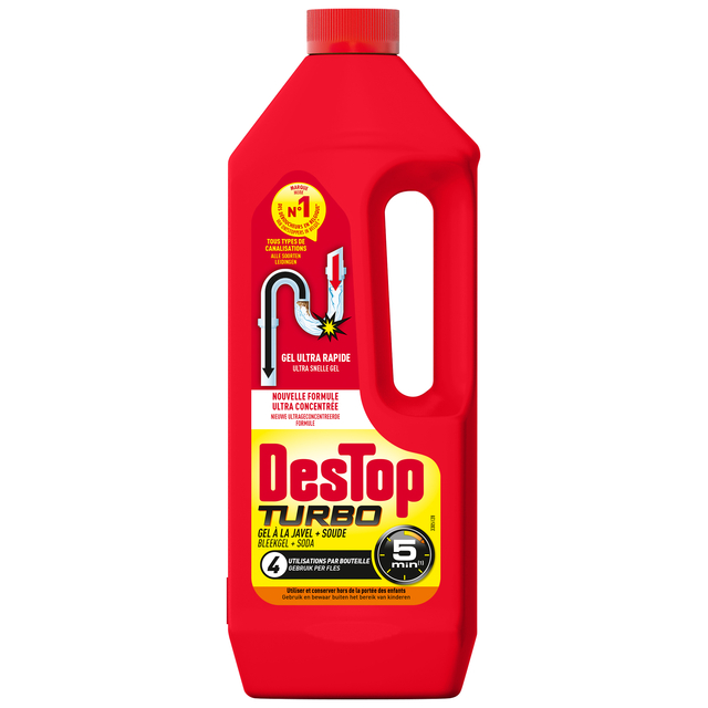 Déboucheur Destop Turbo Gel 1L