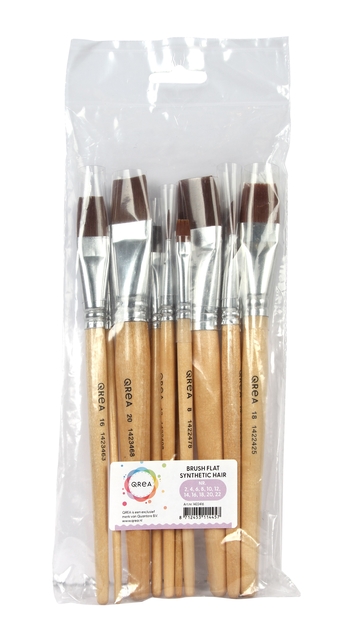Pinceaux Qrea poil synthétique set 11 largeurs