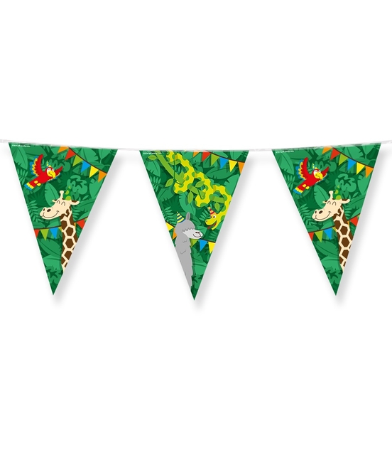 Guirlande drapeaux Jungle Cartoon film 10m