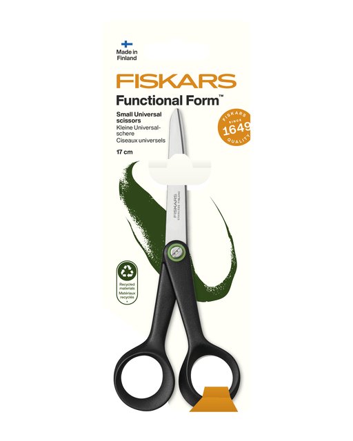 Ciseaux Fiskars ReNew Functional Form universels 17cm noir