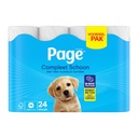 Papier toilette Page Compleet Schoon 2 épaisseurs 140 feuilles blanc 24 rouleaux