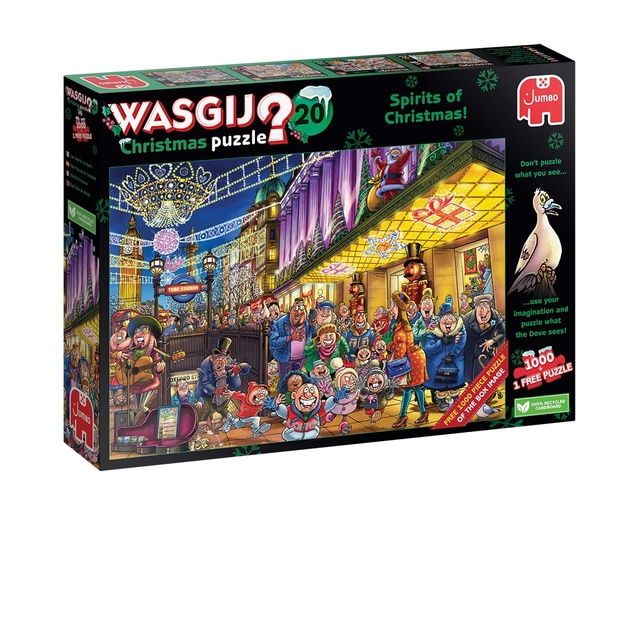 Puzzel Wasgij Christmas 20 - De Geesten van de Kerstmis! 2x1000st (1 puzzle for free)