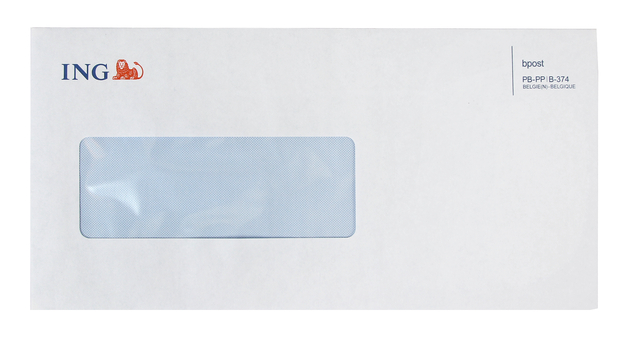Enveloppe ING US fenêtre gauche ComFin 500 pièces