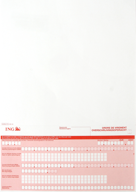 Mandat Sepa ING A4 FN 2000 pièces