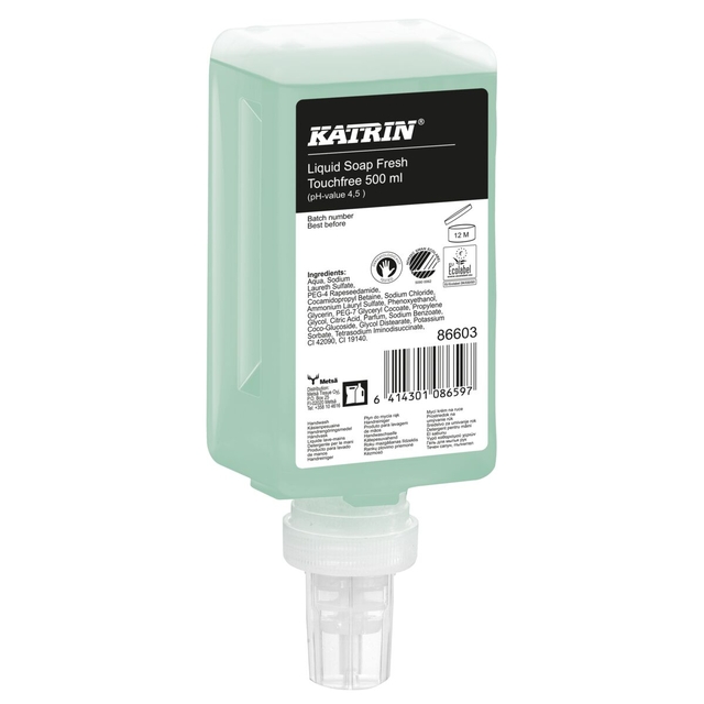 Handzeep Katrin Green vloeibaar touchfree 500ml 86603