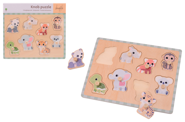Puzzle à bouton Jouéco The Wildies Family