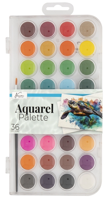 Peinture aquarelle Nassau Fine Art boîte 36 godets