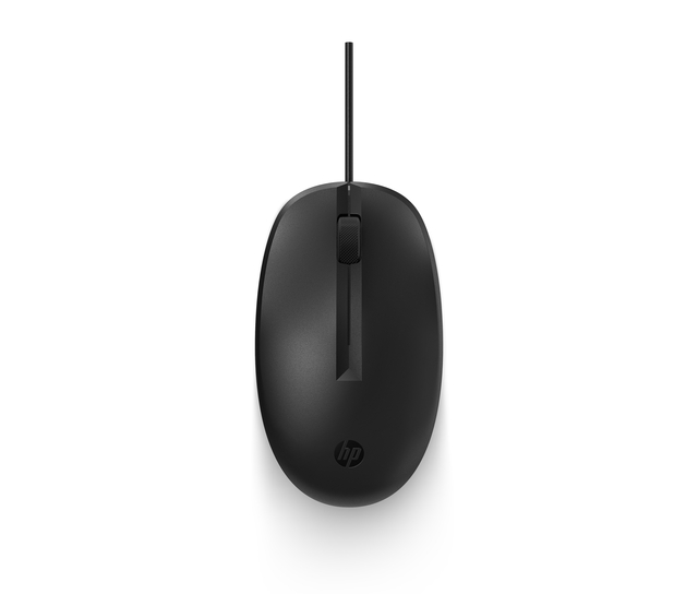 Muis HP 125 bedraad zwart