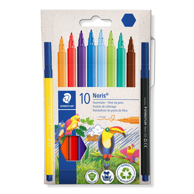 Feutre de coloriage Staedtler Norris 326 étui carton 10 couleurs