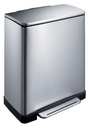 Poubelle à pédale EKO E-Cube 50 litres inox