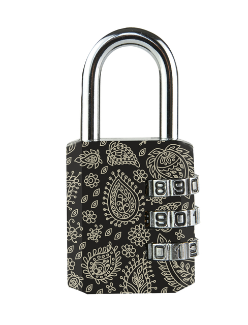 Cadenas Masterlock combinaison 3 chiffres 30mm 4 motifs assortis