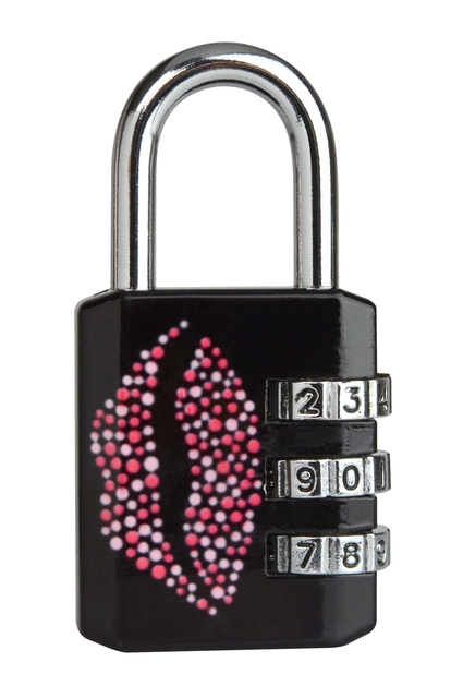 Cadenas Masterlock combinaison 3 chiffres 30mm motif Baiser