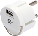 Adaptateur de prise Brennenstuhl USB A 2.4A blanc