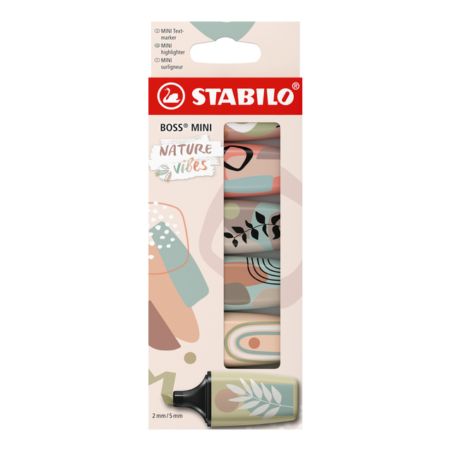 Surligneur STABILO BOSS Naturevibes assorti 6 pièces