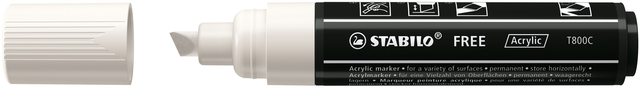 Marqueur peinture STABILO Free Acrylic T800C blanc