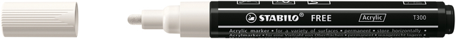 Marqueur peinture STABILO Free Acrylic T300 blanc