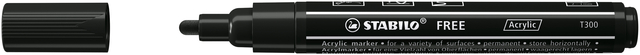 Acrylmarker STABILO  Free Acrylic T300 zwart