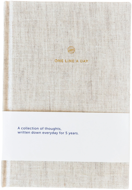 Dagboek A-Journal One Line A Day Linen lijn