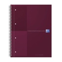 Cahier à spirale Oxford International Notebook A4+ ligné rouge